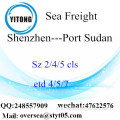 Porto di Shenzhen LCL consolidamento a Port Sudan